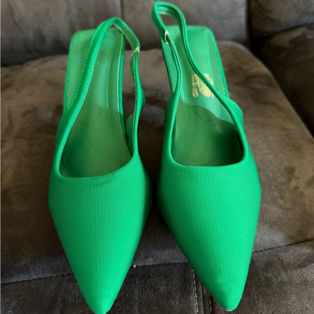 Green Women's Slingback Shoes